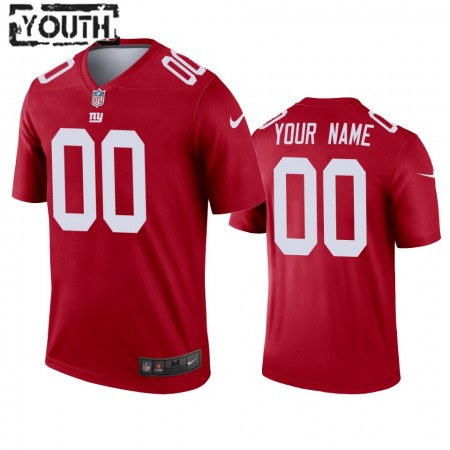Maillot New York Giants Custom Rouge Inverted Legend - Enfant